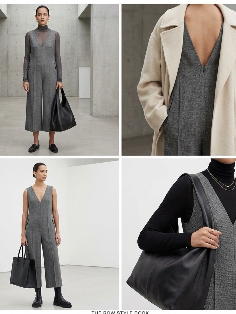 NWT Cartonnier Anthropologie V-neck & back Crop Wide leg Jumpsuit S 6 8 The ROW